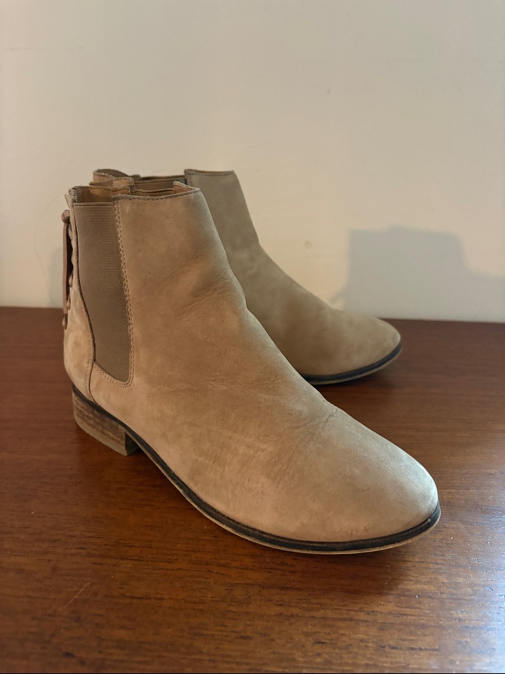 LAST CALL! ALDO - Boudinot Chelsea Corset Lace pull-on Suede Ankle Boots